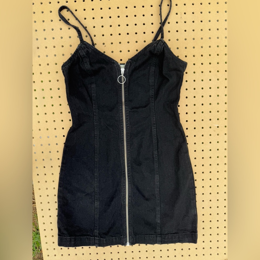Topshop Jean Black Dress size 4